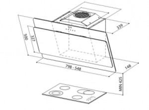 MÁY HÚT MÙI FABER COCKTAIL BLACK - 3