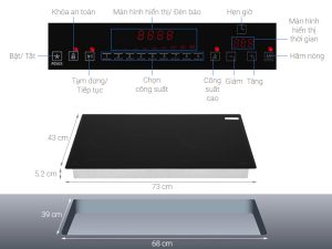 Bếp từ đôi PRAMIE PRMY-2205 - 2 Bếp từ đôi PRAMIE PRMY-2205