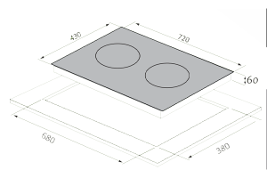 Bếp từ TOMATE GH DUO-S2I serie 6