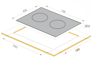 Bếp từ hỗn hợp TOMATE GH DUO-S2I plus