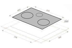 Bếp từ hỗn hợp TOMATE TOM 03IR