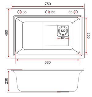 CHẬU RỬA SEVILLA SV-7546N1