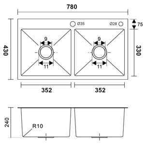 CHẬU RỬA SEVILLA SV-7843N1