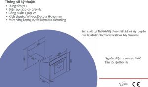 Lò nướng âm tủ TOMATE TOM 242 GOLD