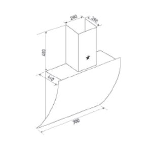 Máy hút khử mùi PRAMIE DE22-700 - 2 Máy hút khử mùi PRAMIE DE22-700