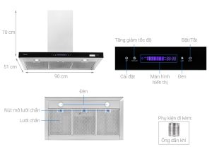 Máy hút mùi Pramie TT32-900