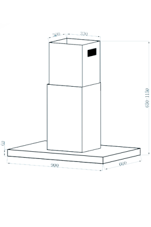 Máy Khử Mùi Độc Lập TOMATE ISLAND HOOD TOM 4203