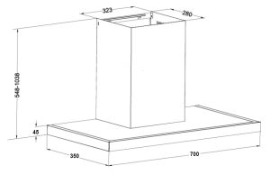 Máy hút mùi gắn tường EUOSUN EH-70AF79