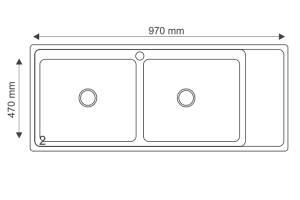 Chậu rửa bát Giovani GS-10050 HM - 6