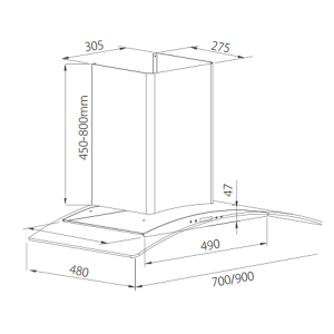 MÁY HÚT MÙI GIOVANI GH-9029 QB - 4