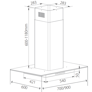 MÁY HÚT MÙI GIOVANI GH -2039 TF - 6