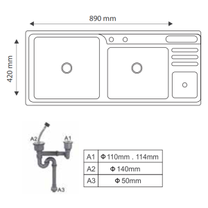 CHẬU RỬA BÁT GIOVANI GS-9245 PM - 1 GIOVANI GS-9245 PM