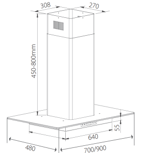 MÁY HÚT MÙI GIOVANI GH-9050 QB - 4