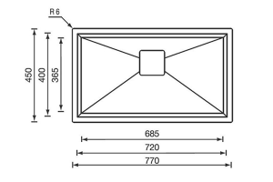 CHẬU RỬA 1 HỐ ROSIERES 012803GLAMOUR - 4 CHẬU RỬA 1 HỐ ROSIERES 012803GLAMOUR - 3