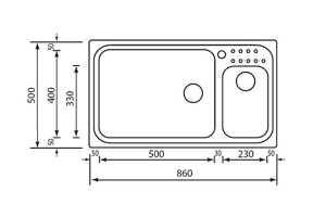CHẬU RỬA 2 HỐ ROSIERES 011114 PUNTO PLUS - 4 CHẬU RỬA 2 HỐ ROSIERES 011114 PUNTO PLUS - 3