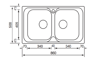CHẬU RỬA 2 HỐ ROSIERES 011344PIZZICA - 4 CHẬU RỬA 2 HỐ ROSIERES 011344PIZZICA - 3