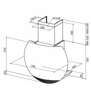 Máy hút khói khử mùi FABER PEARL - 4 Máy hút khói khử mùi FABER PEARL - 3