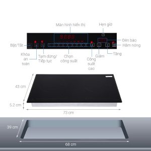 BẾP ĐIỆN TỪ PRAMIE PRMY-2105 - 2 BẾP ĐIỆN TỪ PRAMIE PRMY-2105