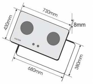 Bếp Ga Đôi Âm 2 Lò Chính Hãng Faster FS-279R - 1 BẾP GA ĐÔI ÂM 2 LÒ CHÍNH HÃNG FASTER FS-279R