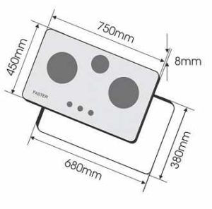 Bếp gas âm Faster FS-379S - 1 BẾP GAS ÂM FASTER FS-379S