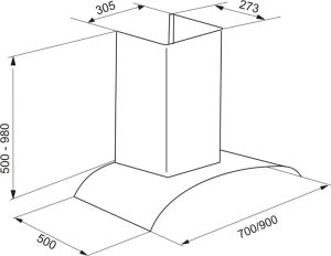 MÁY HÚT MÙI FASTER ISLAND 3388