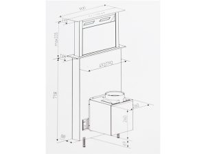 Máy hút mùi Kocher Tesla CXW-199 DW - 5 Máy hút mùi Kocher Tesla CXW-199 DW