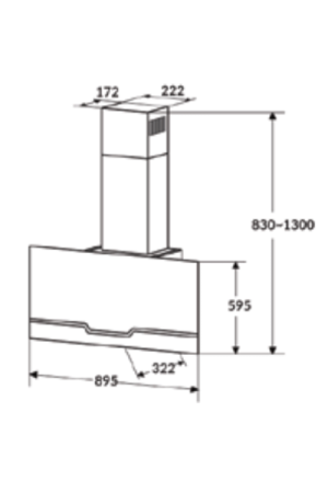 MÁY HÚT MÙI ỐNG KHÓI 90CM ROSIERES RVSPN98 - 4 MÁY HÚT MÙI ỐNG KHÓI 90CM ROSIERES RVSPN98 - 3