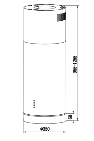 HÚT MÙI ỐC ĐẢO Ø35CM ROSIERES RDTI6500/1IN - 4 HÚT MÙI ỐC ĐẢO Ø35CM ROSIERES RDTI6500/1IN - 3