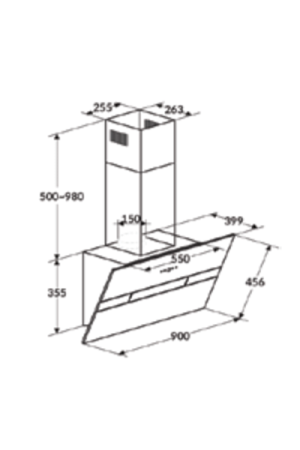 MÁY HÚT MÙI ỐNG KHÓI 90CM ROSIERES RDV980PN - 4 MÁY HÚT MÙI ỐNG KHÓI 90CM ROSIERES RDV980PN - 3