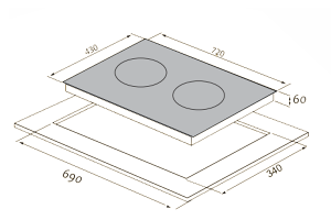 Bếp từ hỗn hợp TOMATE GH 02IH plus - 7 Bếp từ hỗn hợp TOMATE GH 02IH plus - 6