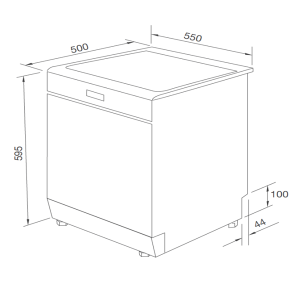 Máy rửa chén Dishwasher Sliver - 4