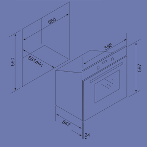 Lò nướng âm tủ TOMATE TOM 241