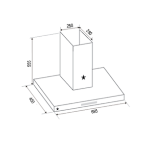 Máy hút khử mùi PRAMIE TT22-700 - 2 Máy hút khử mùi PRAMIE TT22-700