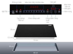 Bếp từ đôi PRAMIE PRMY-2208 - 2 Bếp từ đôi PRAMIE PRMY-2208