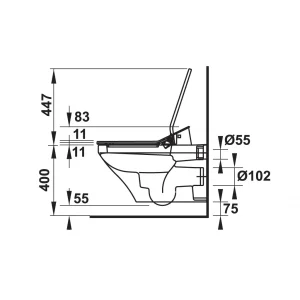 Bồn cầu treo tường Duravit HAFELE 588.45.385 - 9
