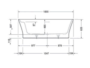 Bồn tắm độc lập Cape Cod HAFELE 588.45.690 - 7 Bồn tắm độc lập Cape Cod HAFELE 588.45.690 - 6
