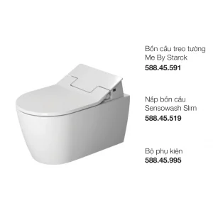 Bồn cầu treo tường Me By Starck Duravit 588.46.406 - 4
