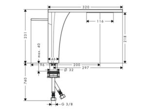 Vòi lavabo Axor Massaud 589.29.490 - 3