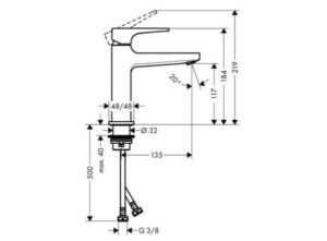 VÒI LAVABO HANSGROHE METROPOL 110 589.50.510 - 3