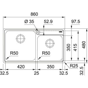 FRANKE | Chậu rửa Inox BCX 620-42-35 (101.0469.275) - 6
