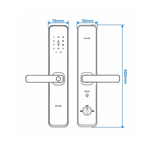 Khoá thông minh Sharp A2-B (Gray) - 7 Khoá thông minh Sharp A2-B (Gray) - 6
