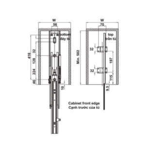 Tủ đồ khô 6 tầng KARA PULL 400mm Hafele 595.80.803 - 13 Tủ đồ khô 6 tầng KARA PULL 400mm Hafele 595.80.803 - 12