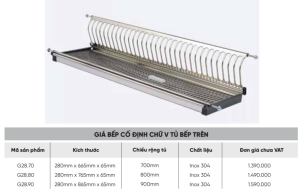 Giá bát chữ V cho tủ bếp trên Maadela MP-G28.90 - 4