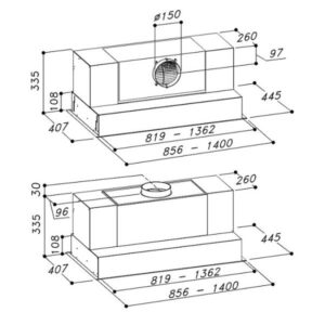 MÁY HÚT MÙI ÂM TỦ DUDOFF AURA S90 - 7 MÁY HÚT MÙI ÂM TỦ DUDOFF AURA S90 - 6