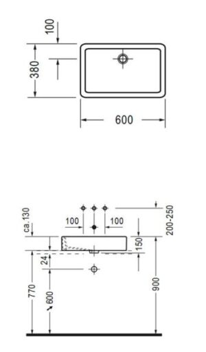 Lavabo Đặt bàn Vero Duravit Lavabo HAFELE 588.45.022 - 4 Lavabo Đặt bàn Vero Duravit Lavabo HAFELE 588.45.022 - 3