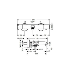 Bộ trộn nổi điều nhiệt 2 đường nước AXOR Citerrio E 589.30.525 - 6