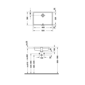 Chậu rửa âm bàn Vero 525 HAFELE 588.45.282 - 4 Chậu rửa âm bàn Vero 525 HAFELE 588.45.282 - 3