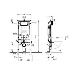 Két nước âm Duofix cho bồn cầu treo HAFELE 588.53.914 - 4 Két nước âm Duofix cho bồn cầu treo HAFELE 588.53.914 - 3