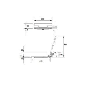 Nắp bồn cầu SensoWash Slim Durastyle HAFELE 588.45.517 - 4 Nắp bồn cầu SensoWash Slim Durastyle HAFELE 588.45.517 - 3