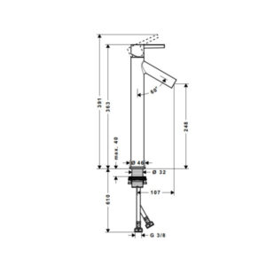Vòi trộn AXOR Starck 250 HAFELE 589.51.224 - 4 Vòi trộn AXOR Starck 250 HAFELE 589.51.224 - 3